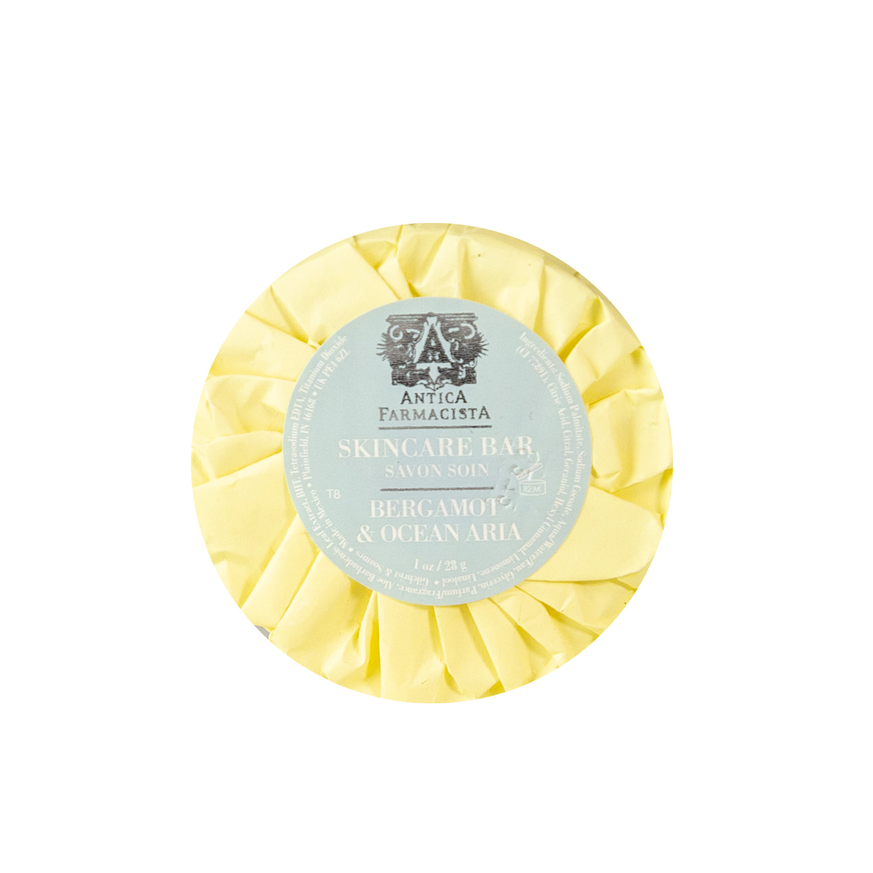 Antica Farmacista Bergamot & Ocean Aria Pleat Wrap Soap | Gilchrist & Soames