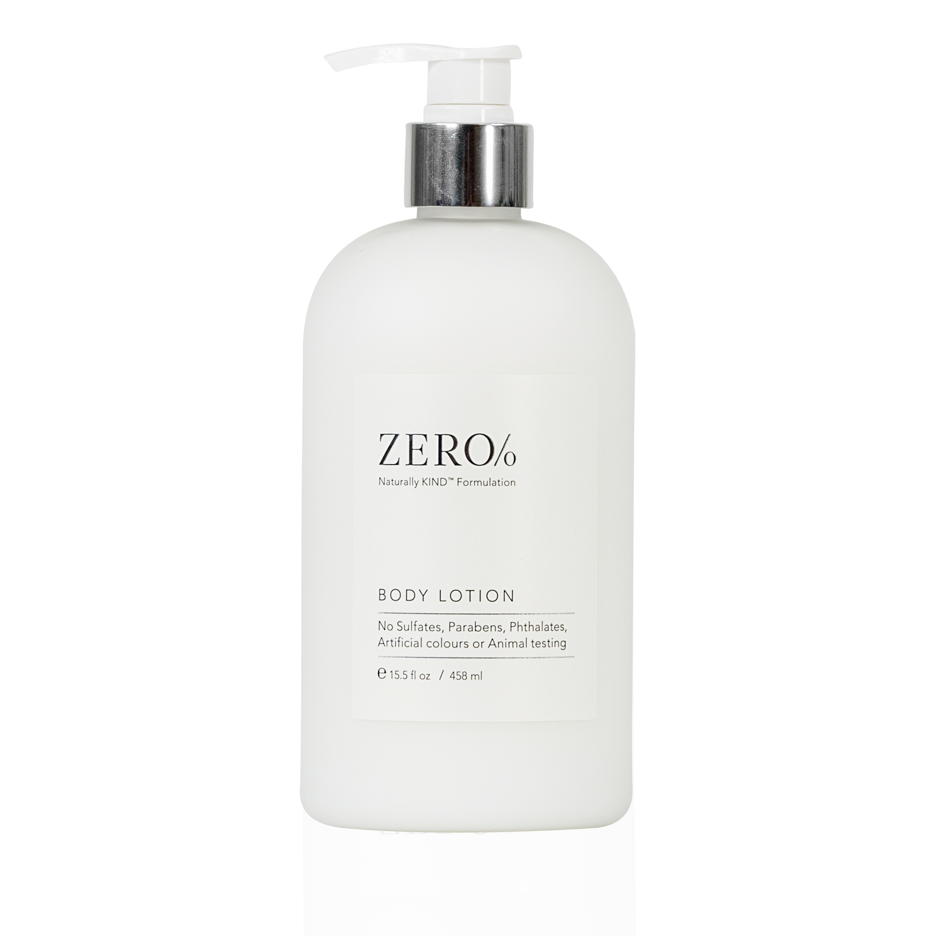 Zero Percent Body Lotion retail size